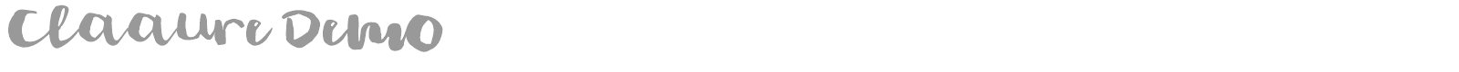 Claaure font preview
